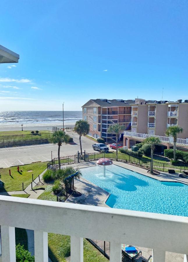 Beach Escape - Top Floor Ocean Views - Heated Pool - Seawall Blvd Galveston Exterior foto